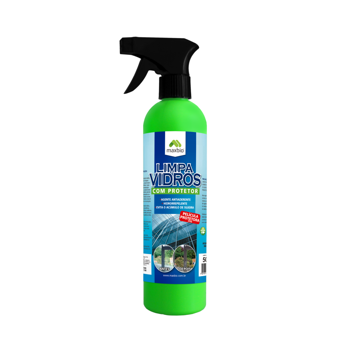 Limpa Vidros com Protetor – 500ml, 1L e 5L